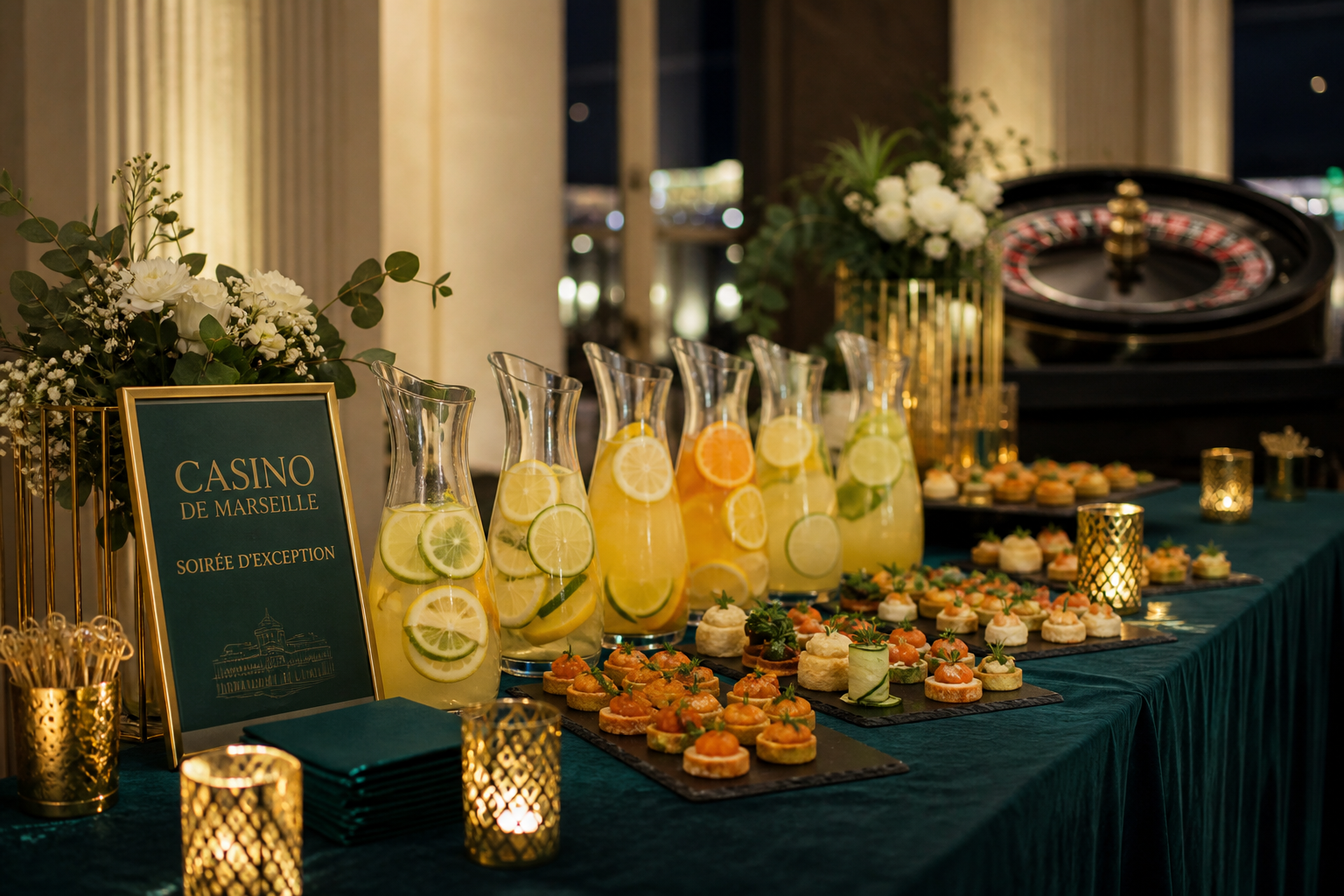 Soirée événement casino